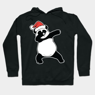 Panda Christmas Santa Hat Dabbing Panda Hoodie